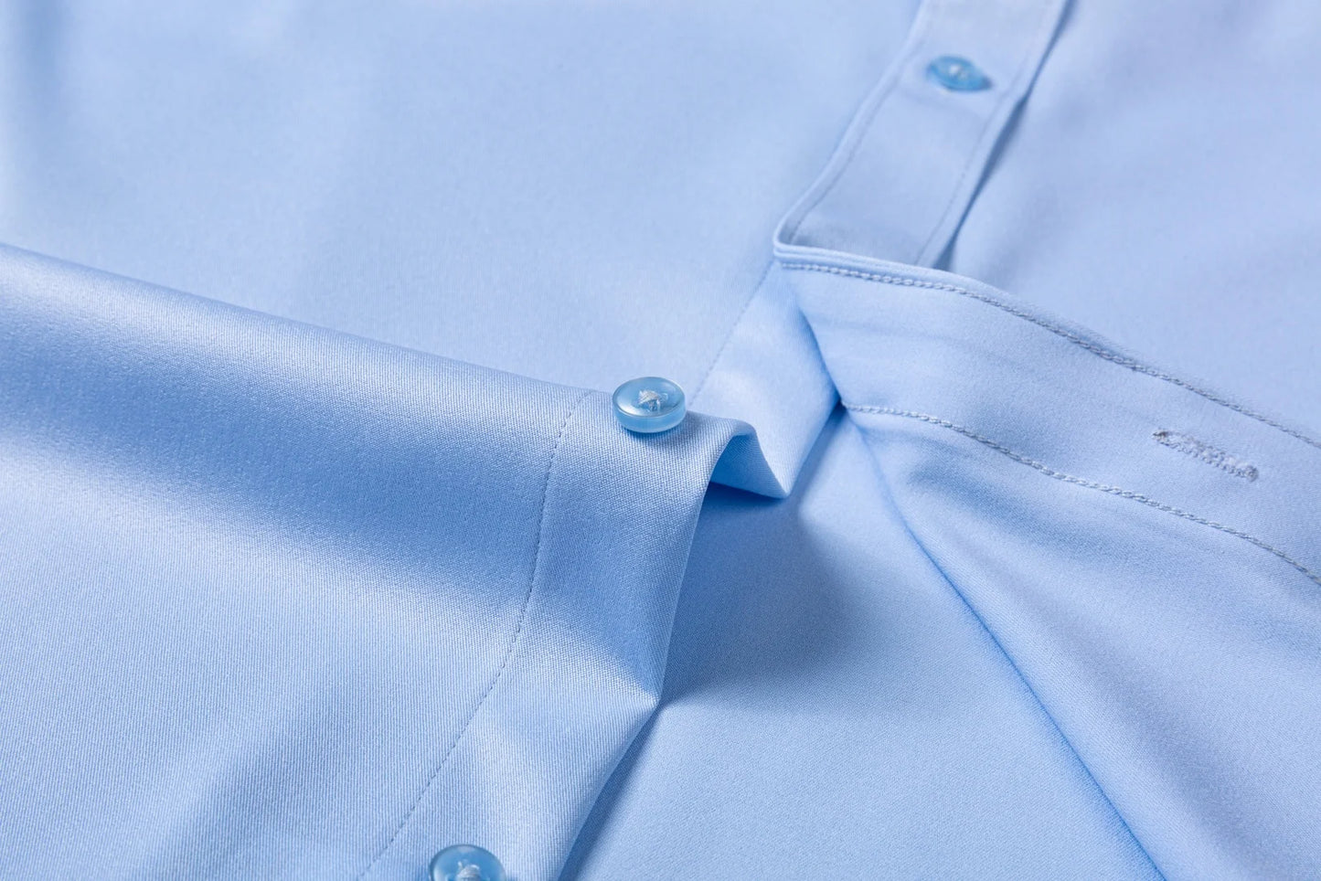 Men's Ultra-Stretch Shirt - High-Quality Silky Business Formal Long-Sleeve Shirt