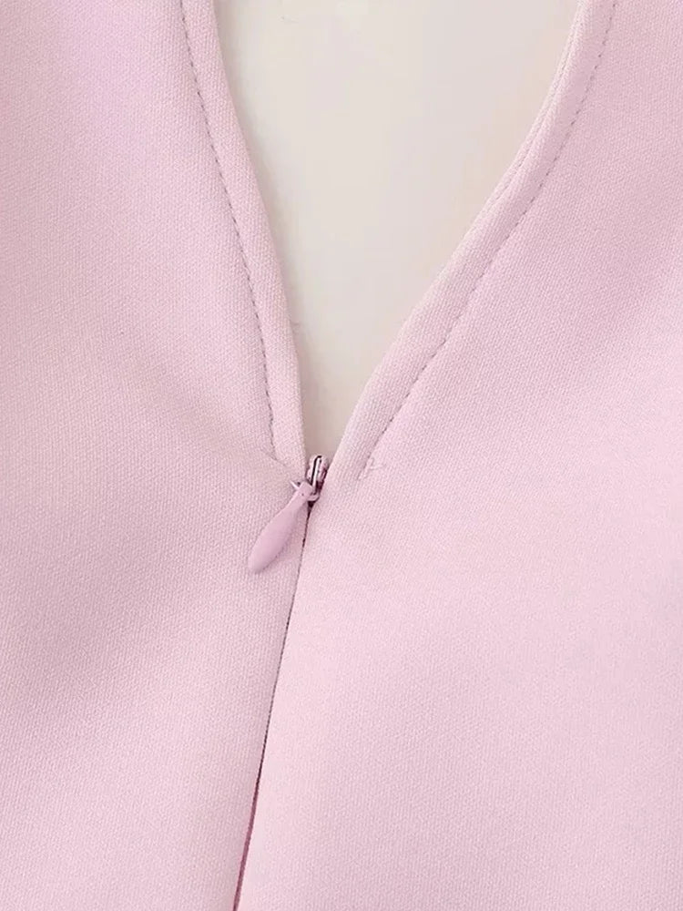 Fashion pink shorts set for women sexy