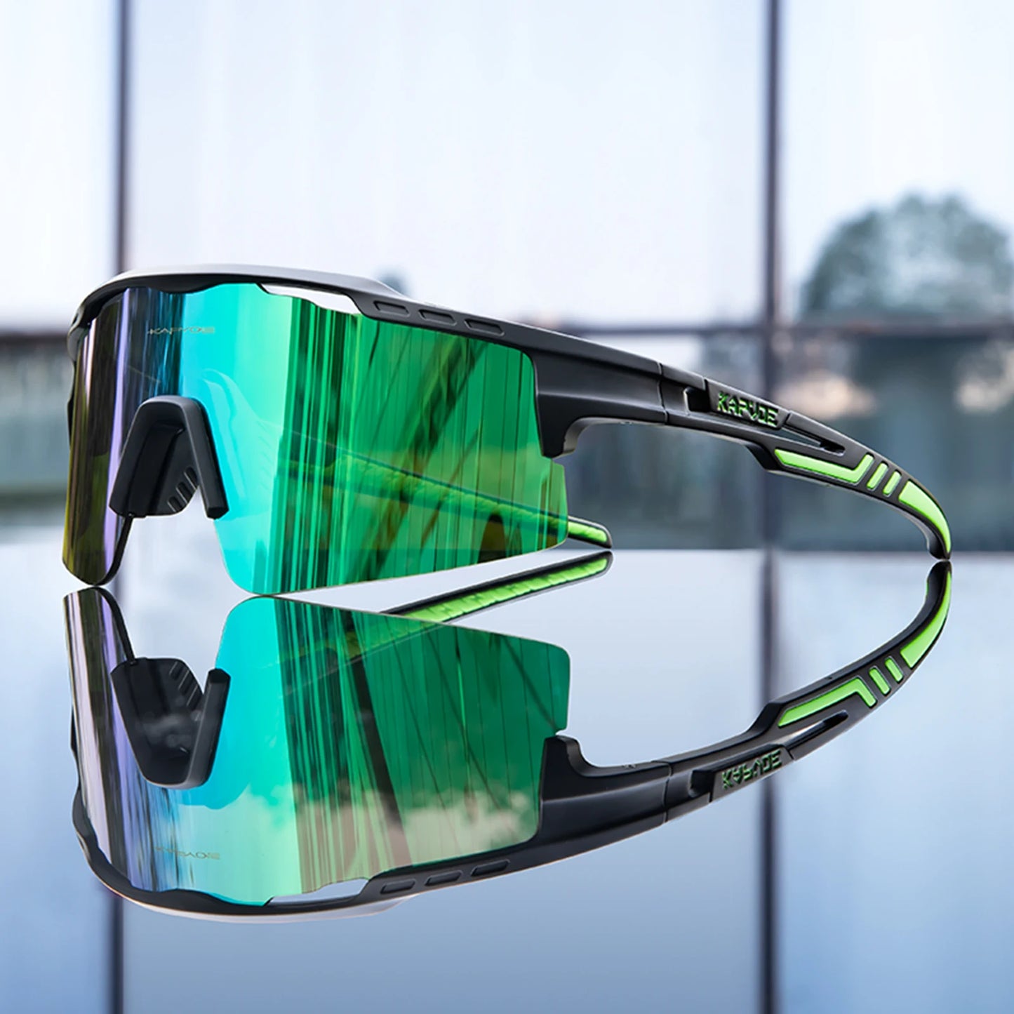 Cycling Sunglasses UV400 Cycling Glasses Polarized Built-in Myopia Frame