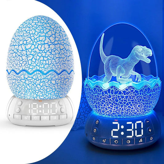 Egg Alarm Clock for Kids, Wake Up Light, Bluetooth Speaker, Sleep Training Clock with 20 Soothing Sounds