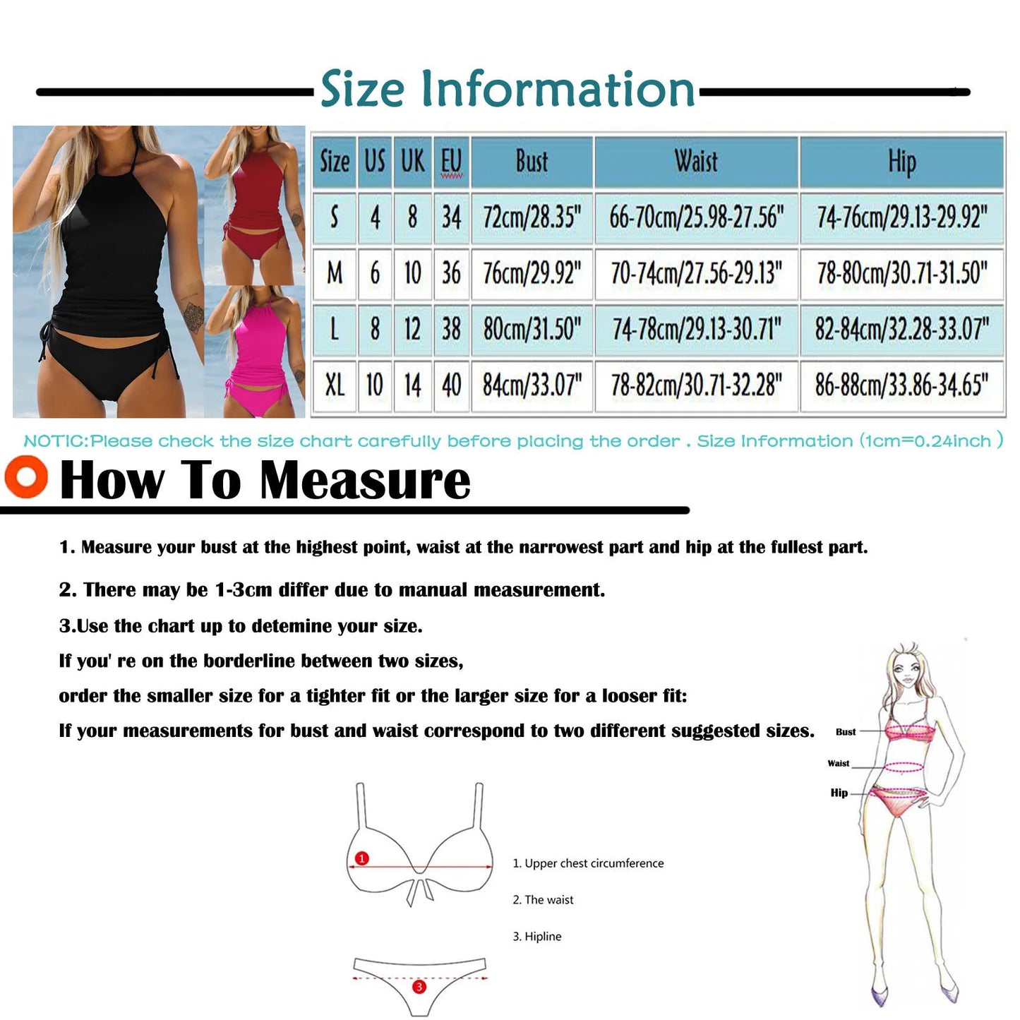 2025 Summer New Womens Swimsuit Neck Hanger Sleeveless Backless Crop Tops