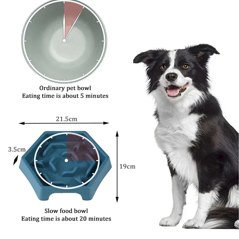 Dog Bowl Anti Choking Slow Food Bowl