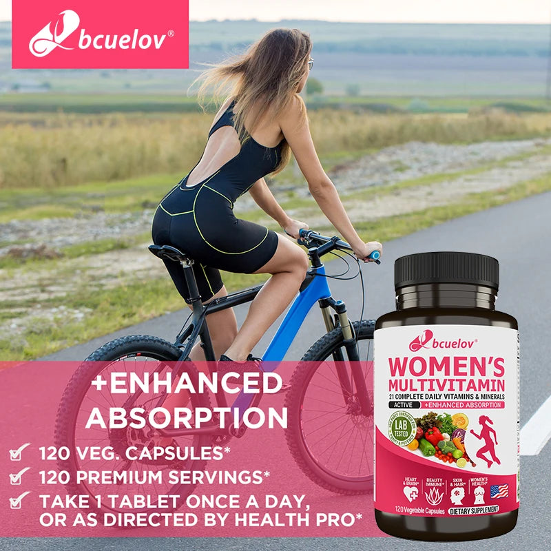 Women's Multivitamin, Supplements Vitamins A, C, D, E, Supports Bone Immune Health