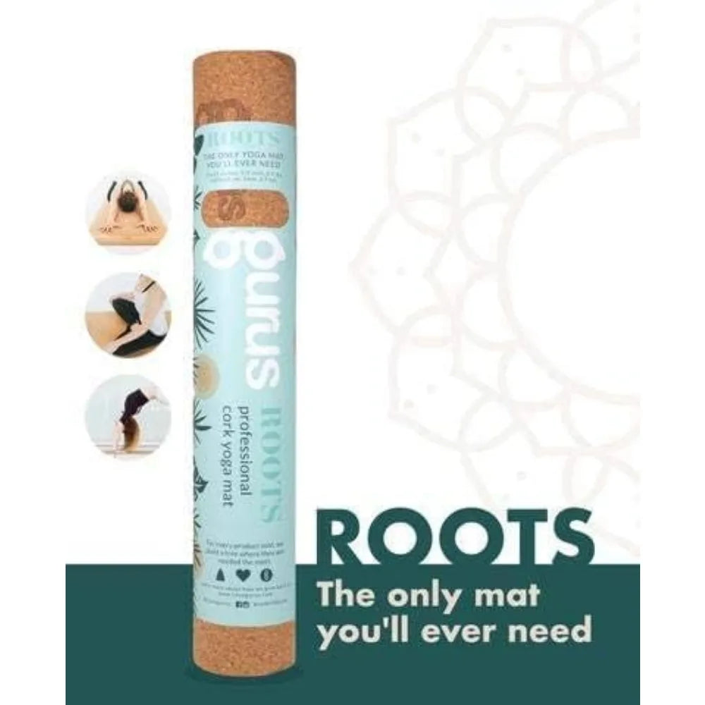 Sweat Proof Durable Cork Yoga Mat Thick Non Slip