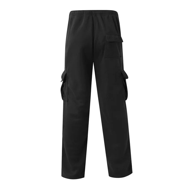 Men’s Loose Cargo Pants Casual Drawstring