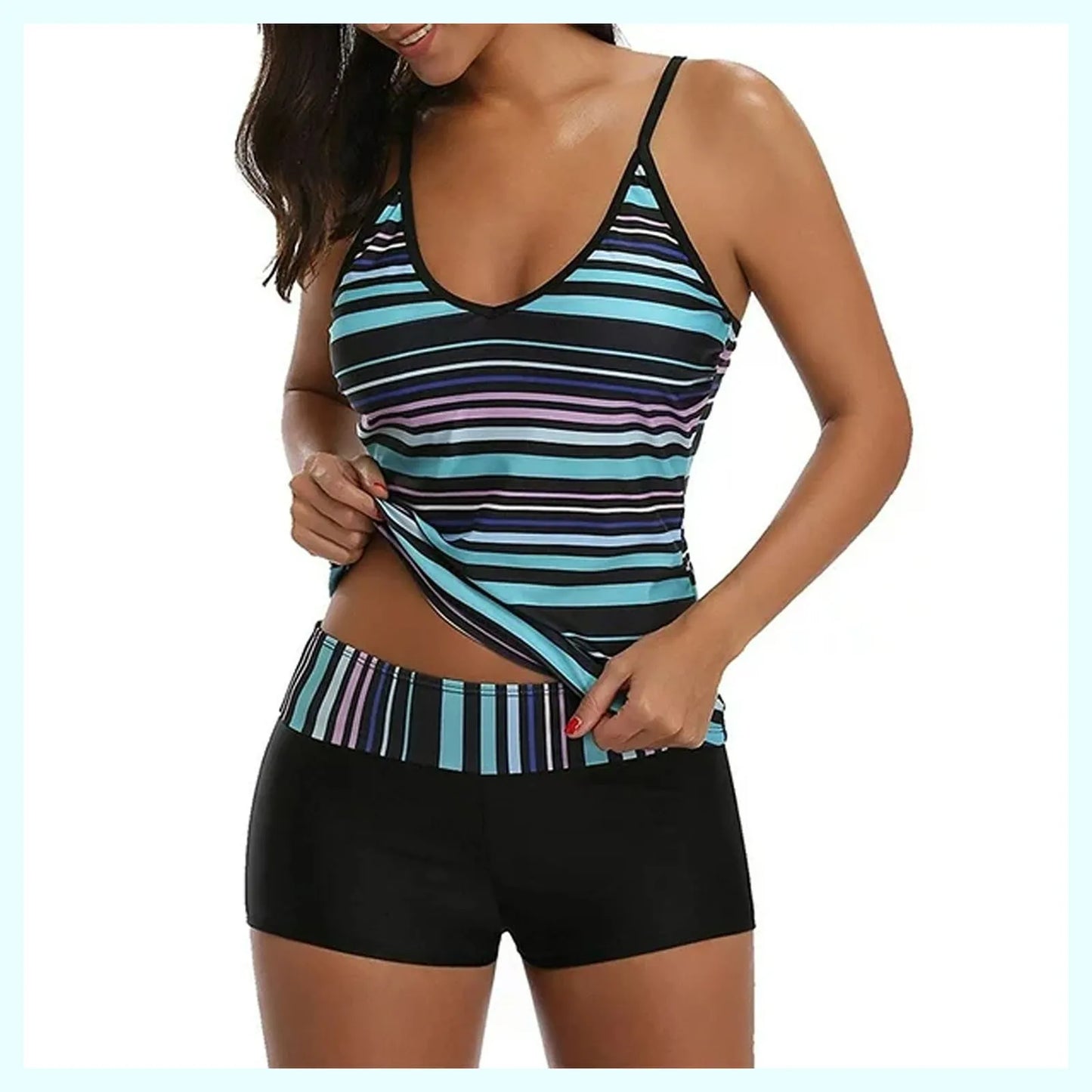Summer Women'S Swimming Suit   Two Piece   Shorts Bathing Suit Fashion Beachwear