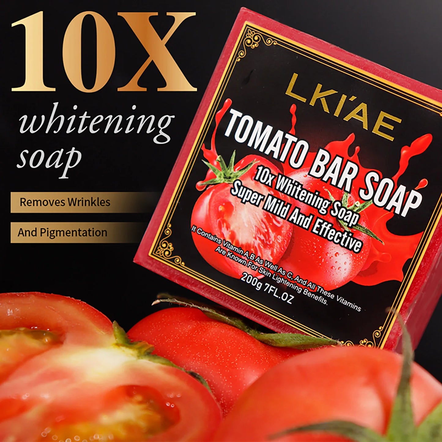 Organic Tomato Soap Bar, Lightening Skin, Deeply Clean, Exfoliate, Remove Dark Spots, Moisturizing,