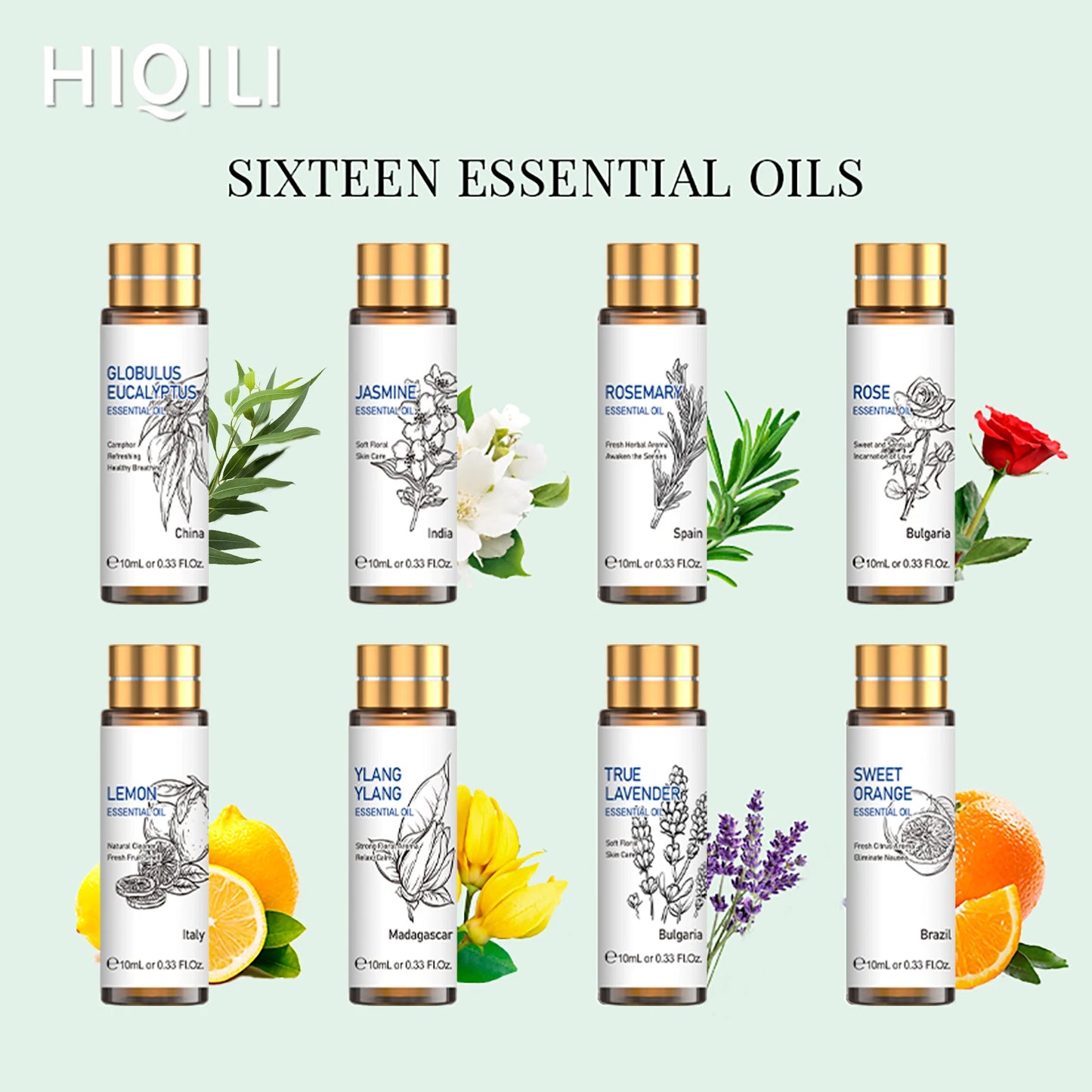 16 PCS 10ML Essential Oils Set,