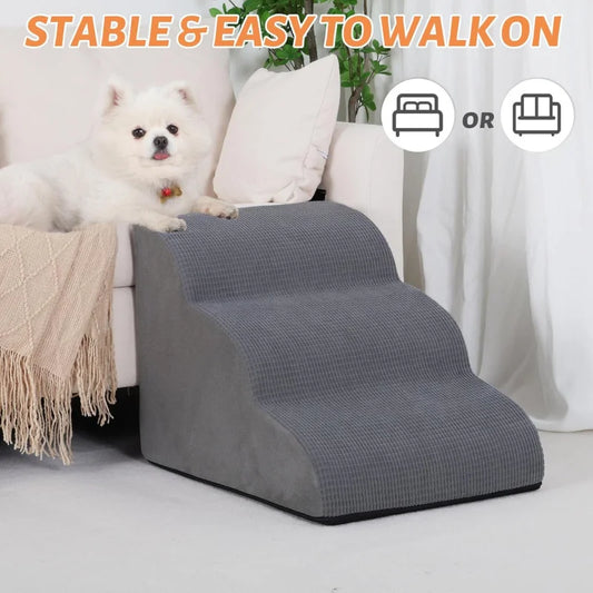 Pet Stairs for Large Dog Cat High Density Soft Foam Small Dog Ramp Ladder