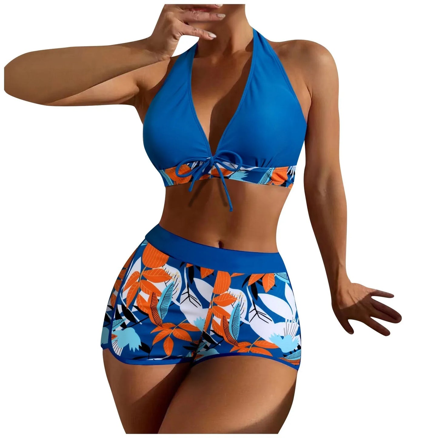 Shorts Bikinis Set  High Waist Swimsuit Women S