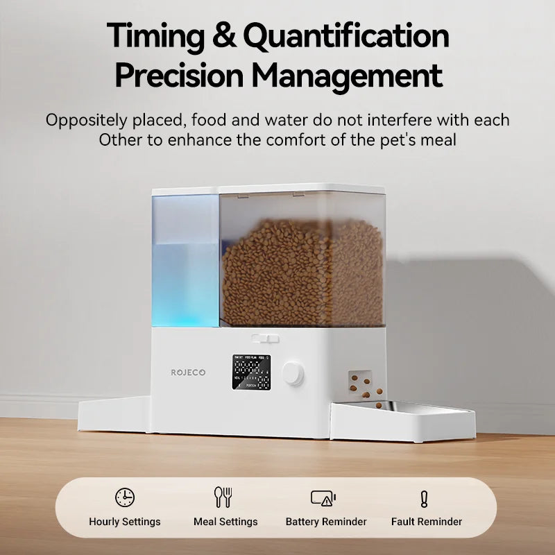 Automatic Pet Feeder Gravity Water Fountain 8.5L