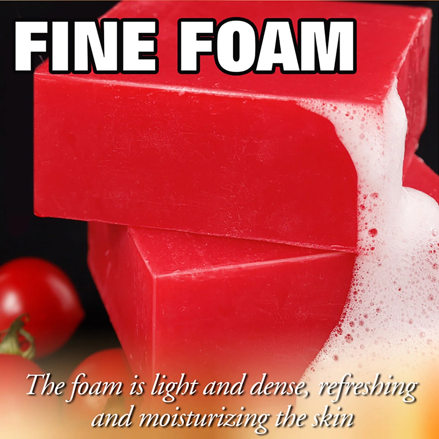 Organic Tomato Soap Bar, Lightening Skin, Deeply Clean, Exfoliate, Remove Dark Spots, Moisturizing,