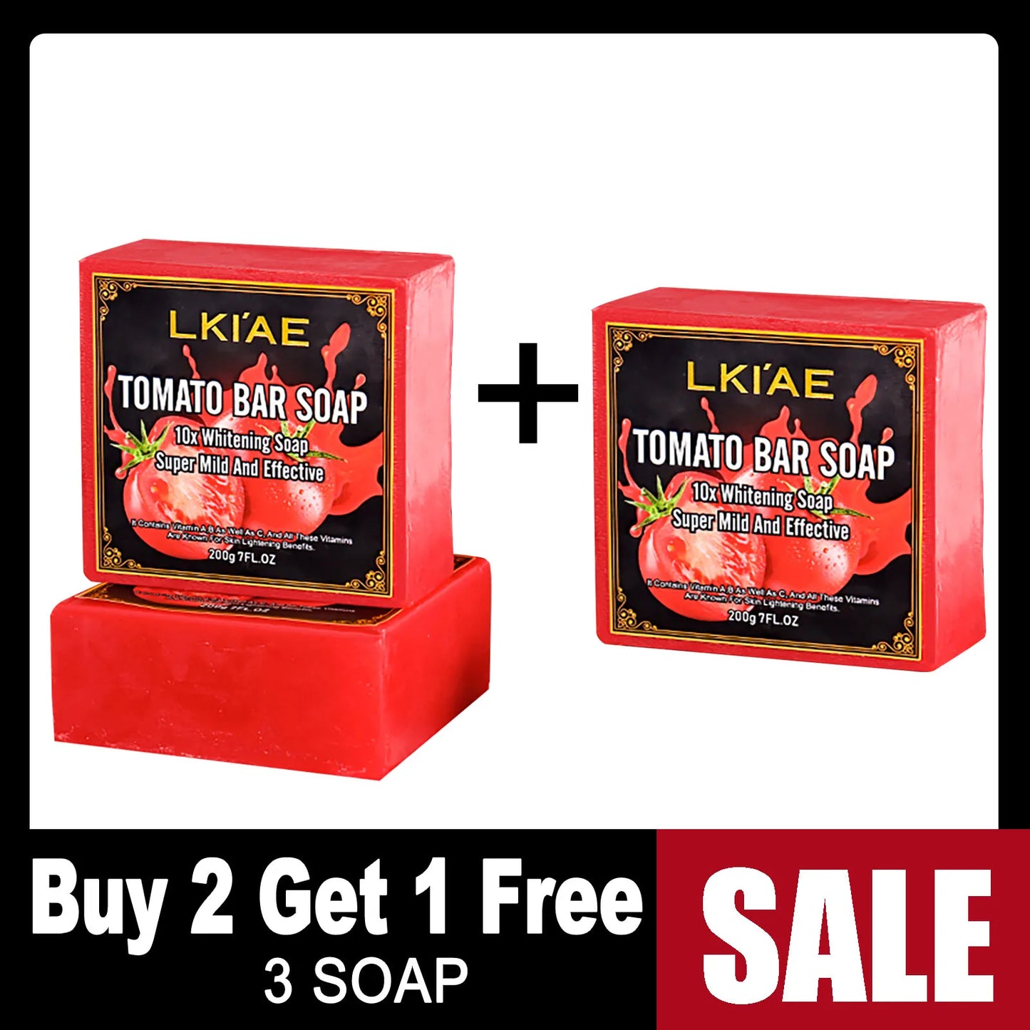 Organic Tomato Soap Bar, Lightening Skin, Deeply Clean, Exfoliate, Remove Dark Spots, Moisturizing,