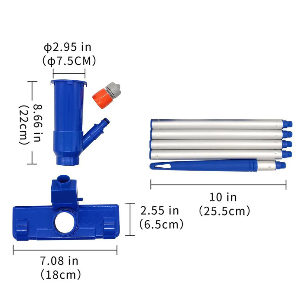 Pool Vacuum Jet Underwater Cleaner Kits