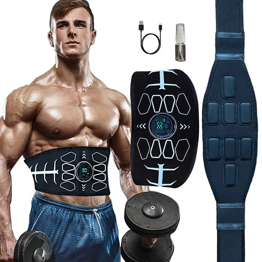Abdominal Toning Belt Muscle Toner EMS Muscle Stimulator Abs Trainer Recharge Body Massager