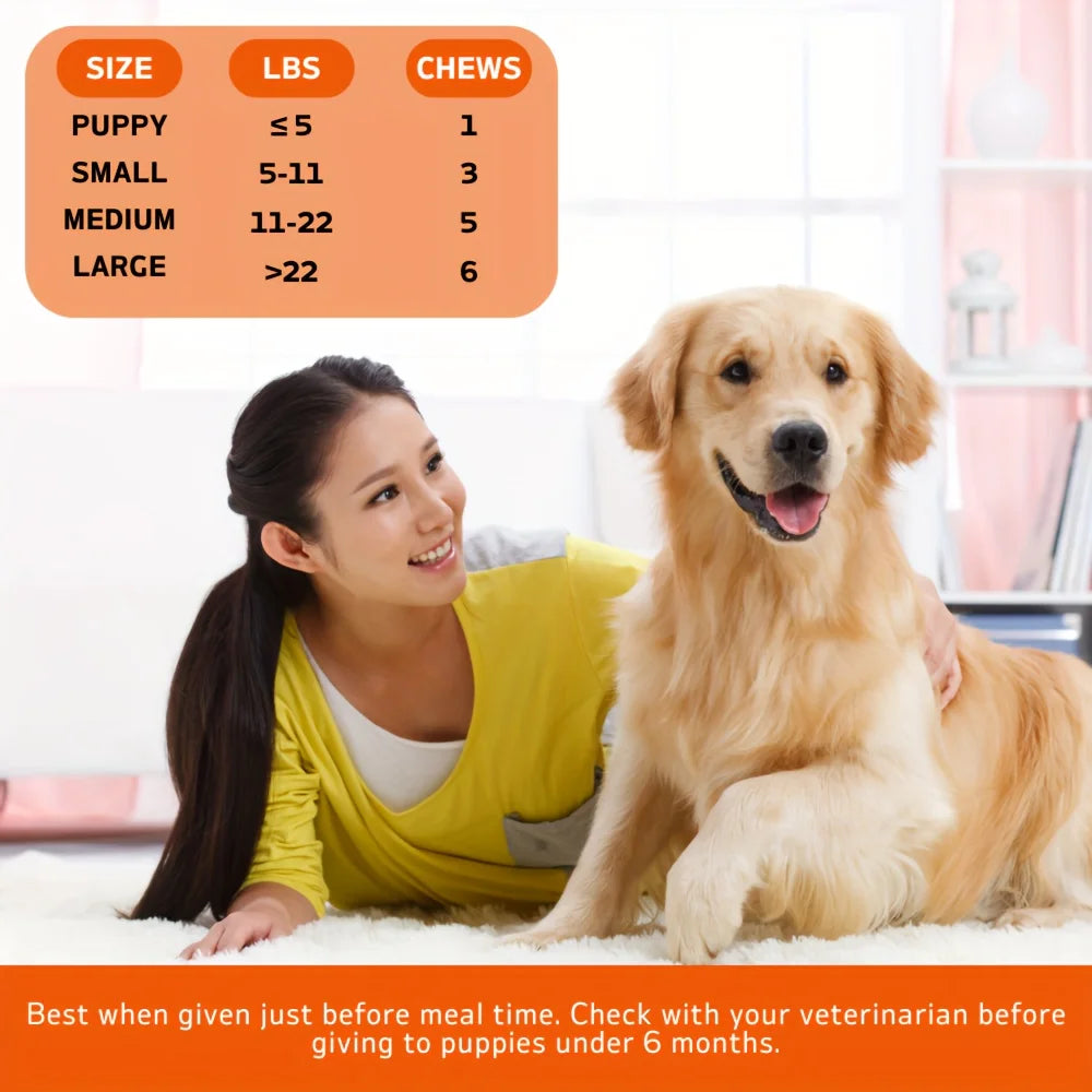 120 Chews - 1 Pack(1 x 180g/6.35oz) 180g/6.35oz -   Calming for Dogs