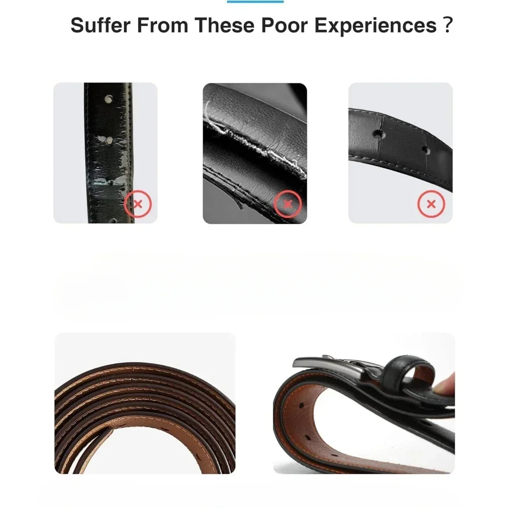 Mens Belts Leather 1 1/8"  Men