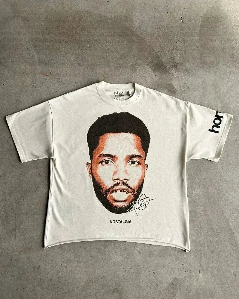 DSummer New High Street Trend Anime Print Short Sleeve T-shirt