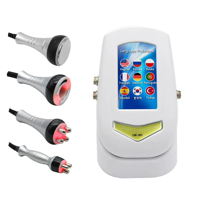 4 In 1 40k Cavitation Weight Loss Massager Body Vacuum Firming Skin Anti Aging Face Lift Ultrasonic Smoothing Skin