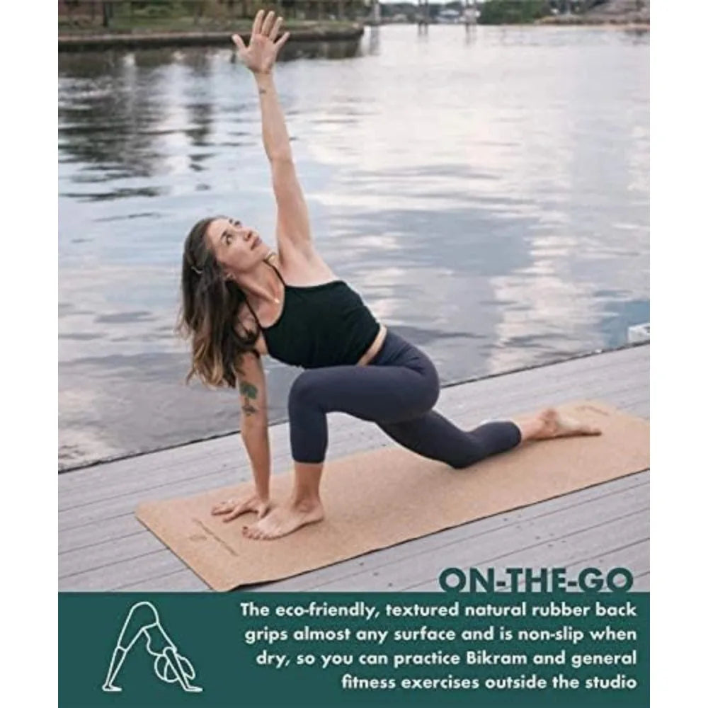 Sweat Proof Durable Cork Yoga Mat Thick Non Slip
