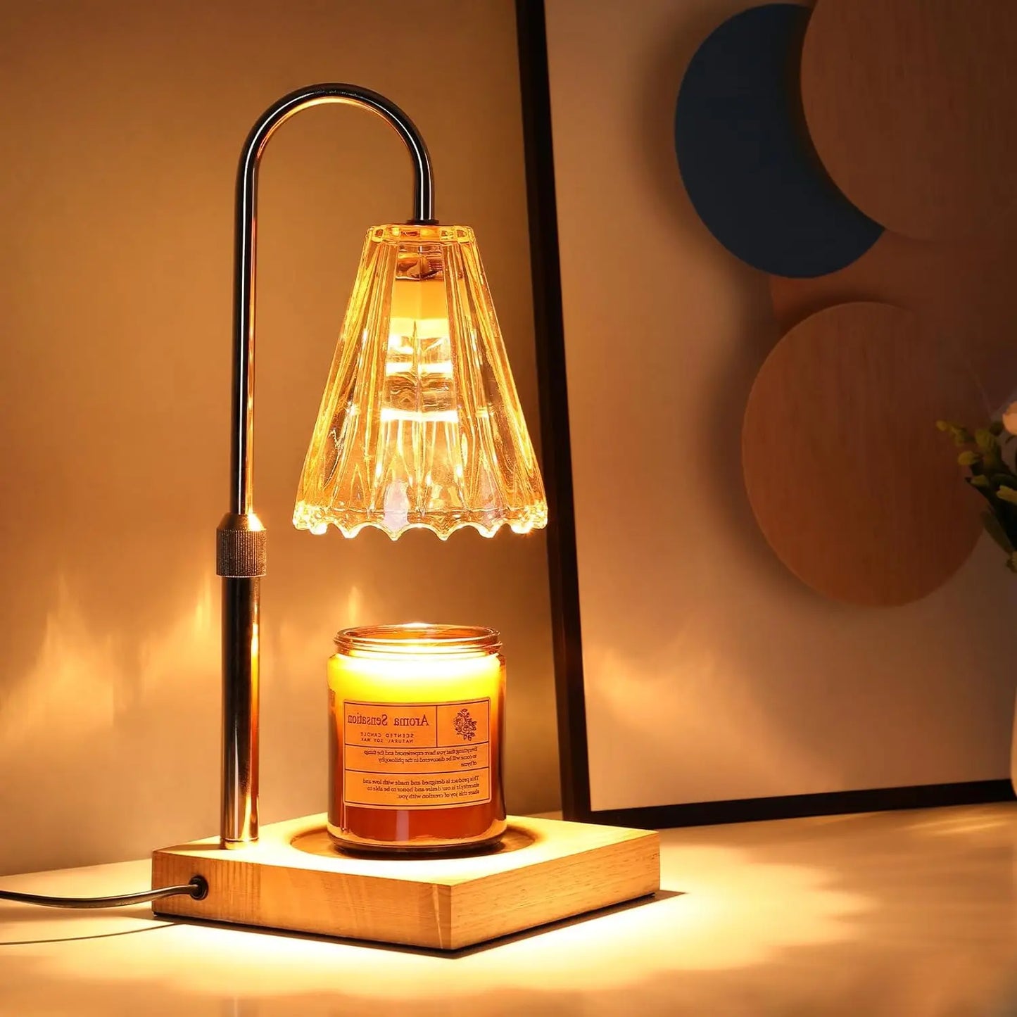 Lightess Candle Warmer Lamp, Electric Candle Lamp Warmer with Timer & Dimmer,
