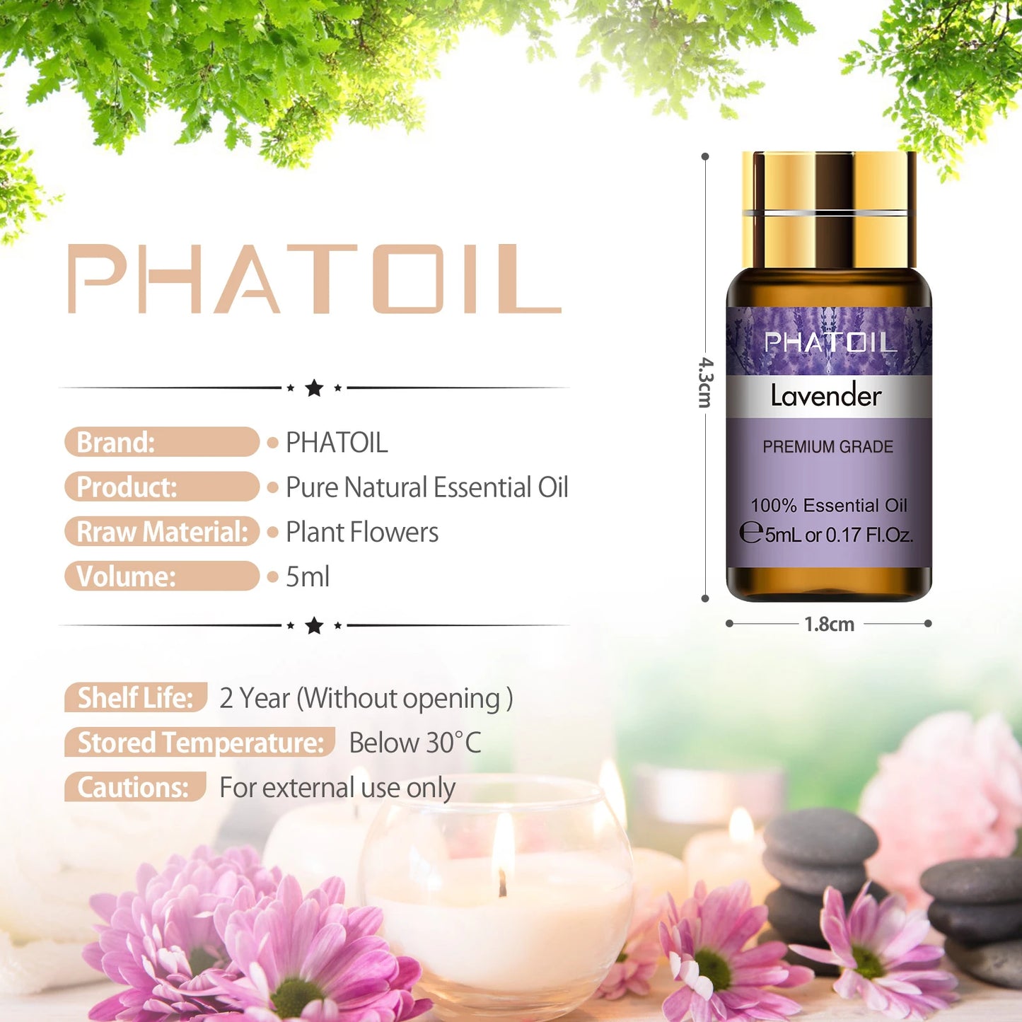 15pcs Essential Oils Set Natural Plant Aroma