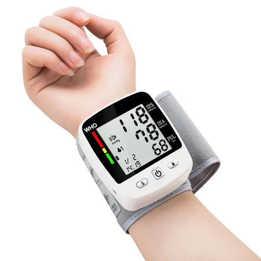 Digital Blood Pressure Monitor Wrist Tensiometer Electronic Sphygmomanometer