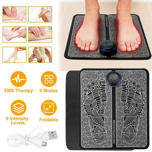 Electric EMS Foot Massager Pad Muscle Stimulator