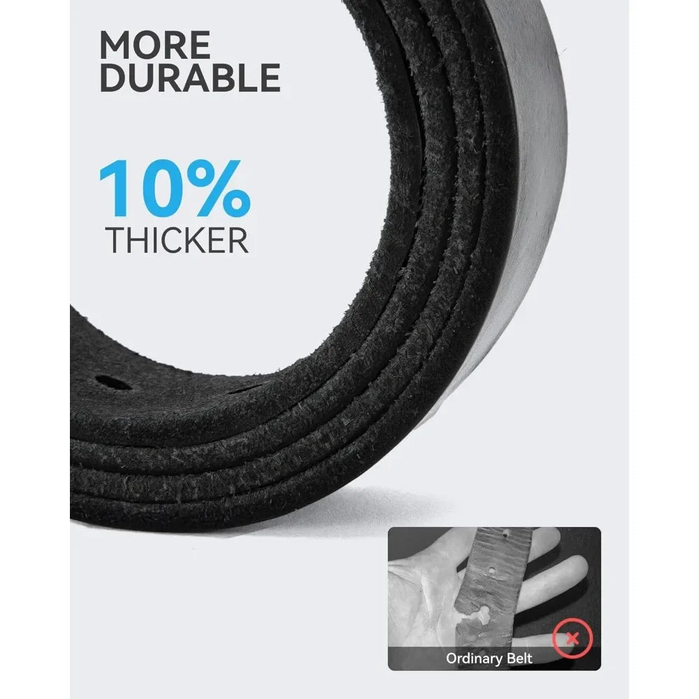 Mens Belts Casual with Genuine Leather -