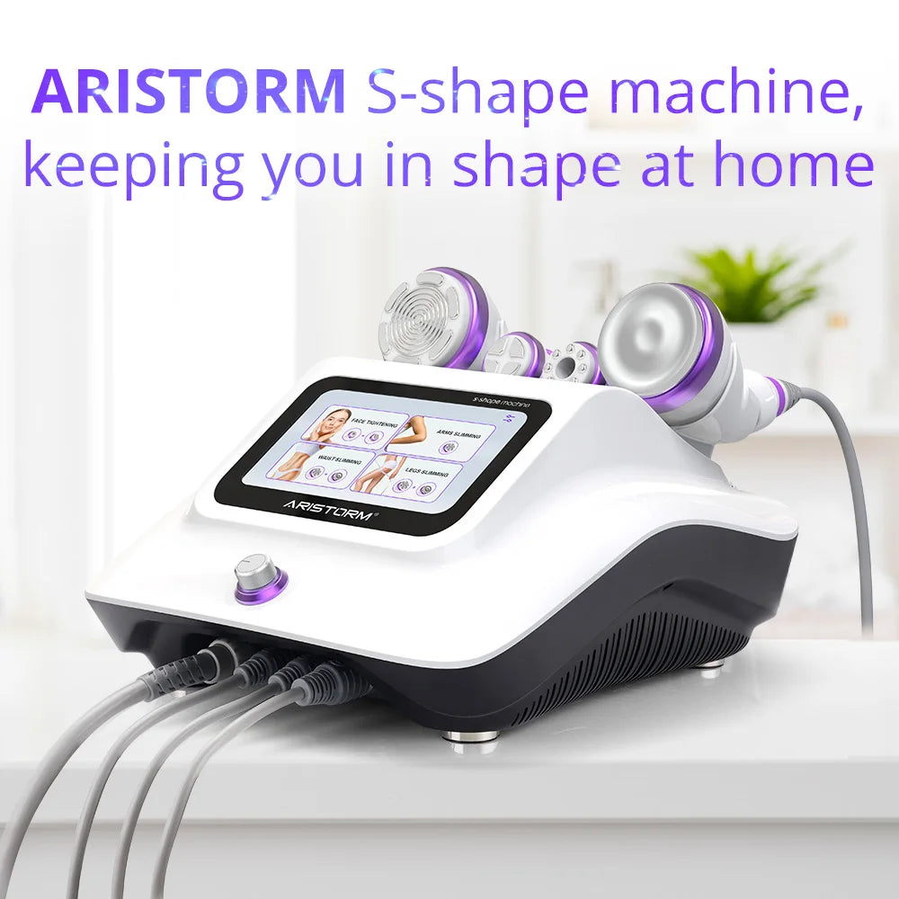 S Shape Ultrasonic 30K Cavitation Machine Fat Burning Radio Frequency Skin Tightening