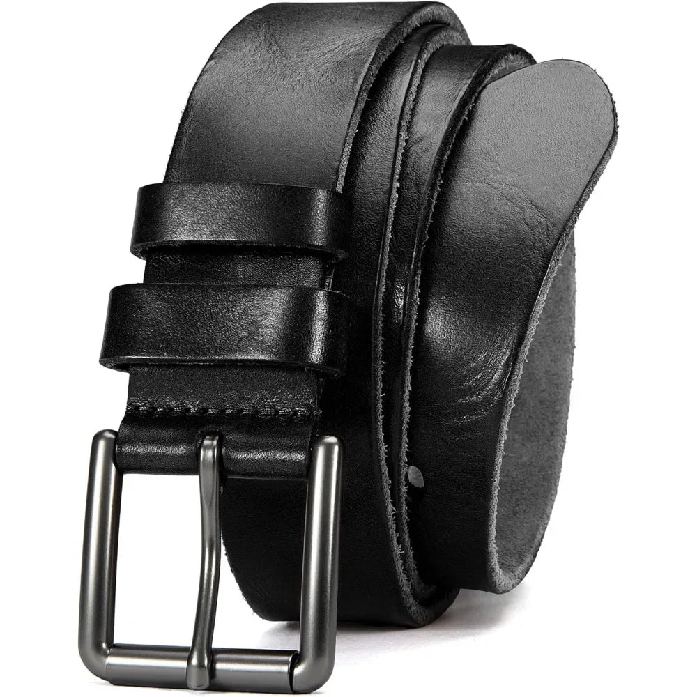 Mens Belts Casual with Genuine Leather -