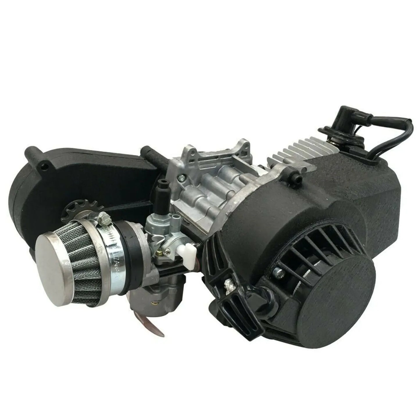 2 Stroke 49CC Pull Start Engine Mini Dirt Bikes Motor Gear Box Chain Kit For  Mini Pit Bike