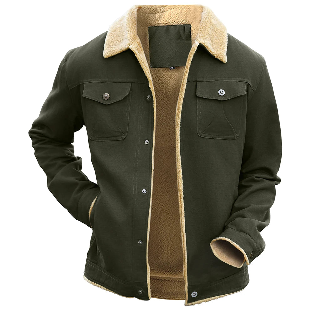 Men's Jackets Winter Warm Waterproof Fleece Lined High Quality
