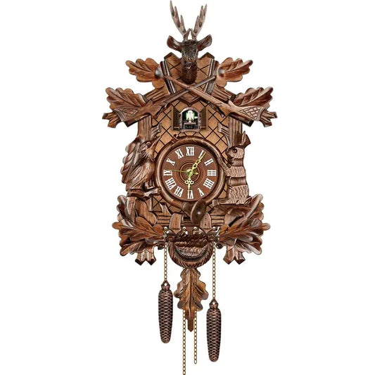 Cuckoo Wall Clock, German Traditional Black Forest Cuckoo Clock  , Bedroom, Study, Office, Gift