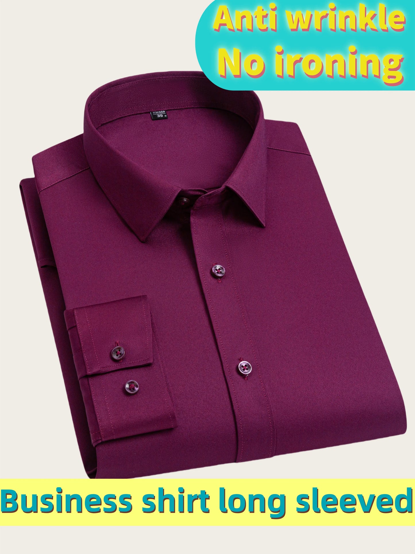 Men's Ultra-Stretch Shirt - High-Quality Silky Business Formal Long-Sleeve Shirt