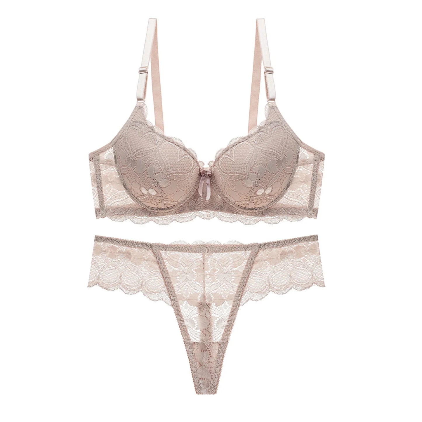 Women s Floral Lace Lingerie Set Sheer Mesh Seductive Babydoll
