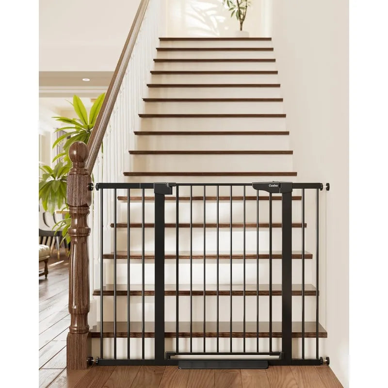 36" Extra Tall Baby Gate for Stairs, 29.7-48" Wide  for Doorways, Auto Close Safety