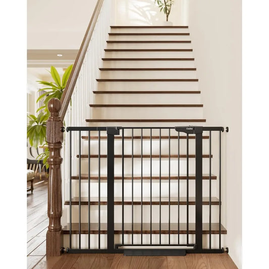 36" Extra Tall Baby Gate for Stairs, 29.7-48" Wide  for Doorways, Auto Close Safety