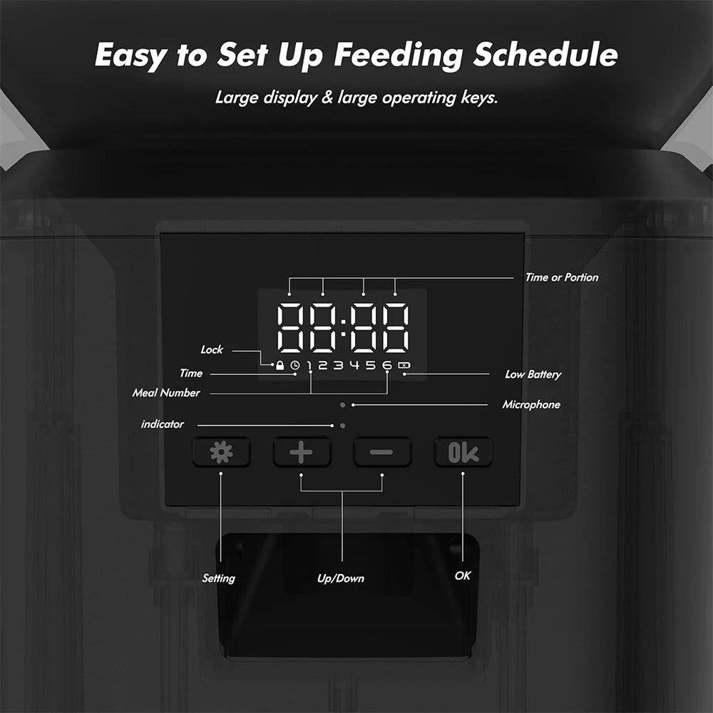 Automatic Cat Feeders with Key Control