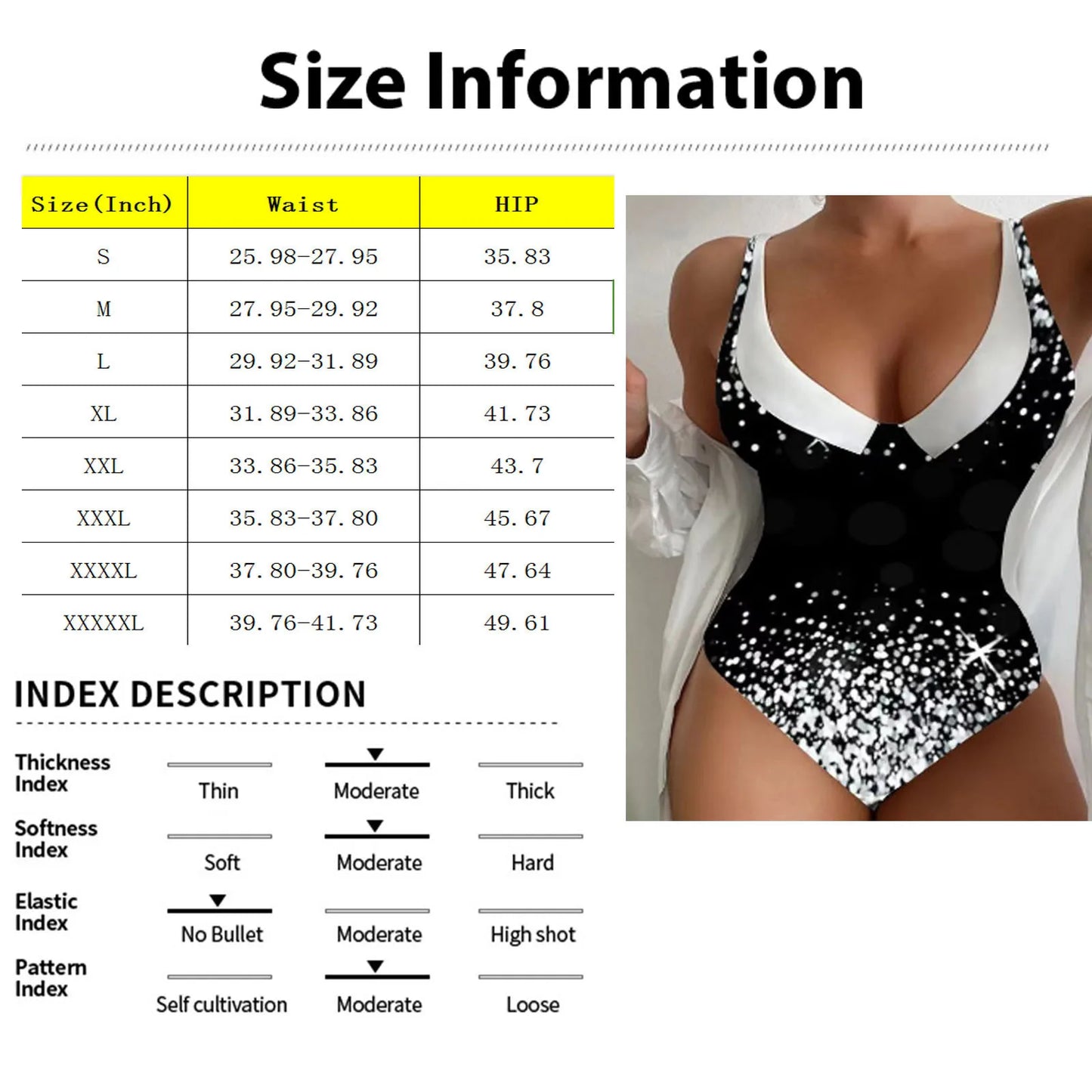 One Piece High Waisted Swimsuit Women Push Up Padded Swimwear