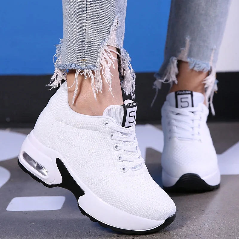 Women Sport Shoes Air Cushion Running Sneaker   Walking Shoes