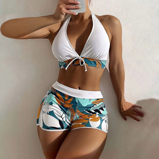 Shorts Bikinis Set  High Waist Swimsuit Women S