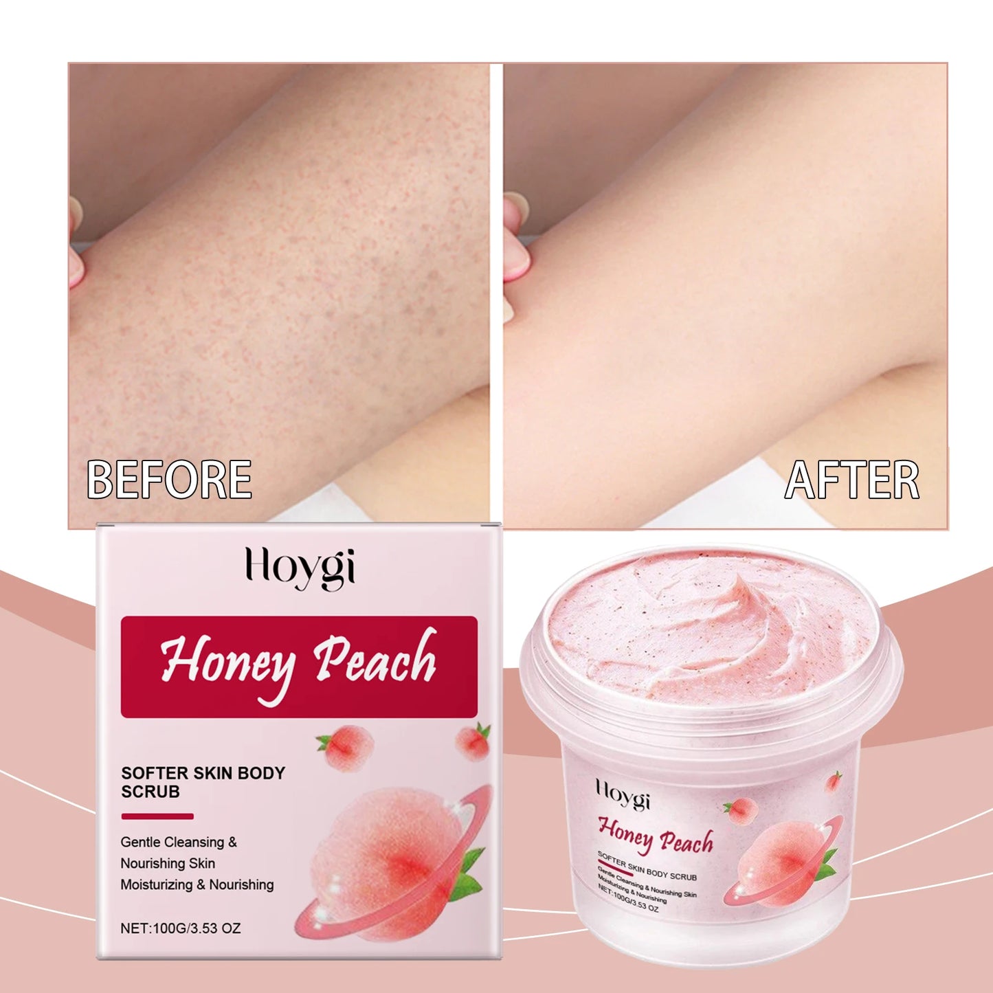 4PCS body scrub gentle exfoliating moisturizing body care cream