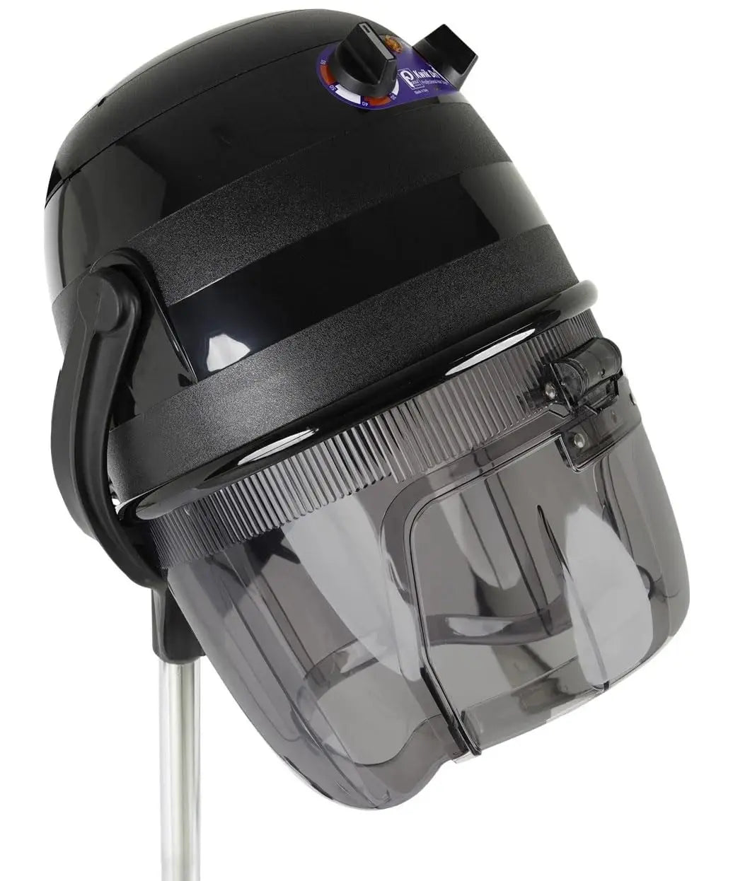 1100W Professional Salon Hair Dryer with Timer, Temp Control, Adjustable Height & Head, Rolling Caster Base