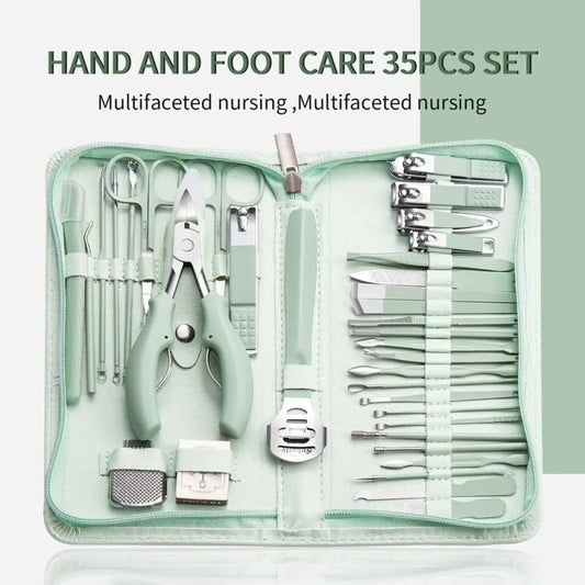 7/22/35 pcs Stainless Steel Manicure Kit
