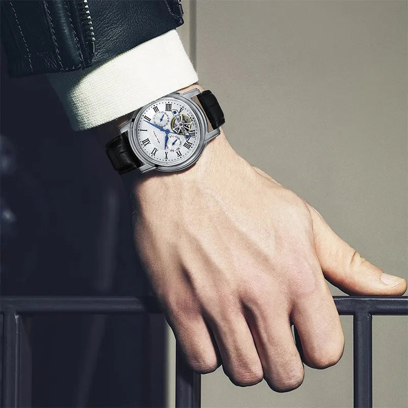 Luxury Watch Business Waterproof Male Clock Date Stainless Steel