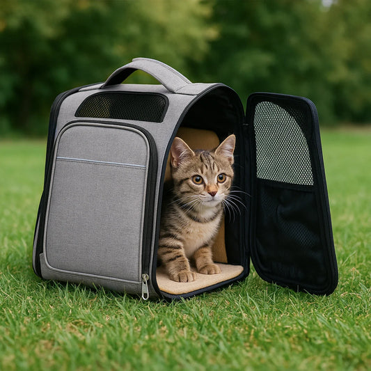 Breathable Pet Cat Carrier Backpack Foldable Pet Carrier