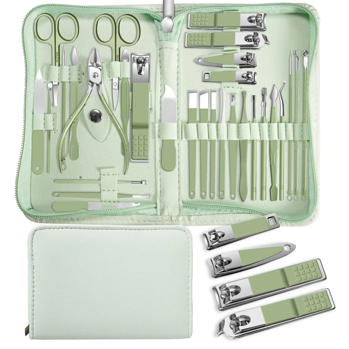 7/22/35 pcs Stainless Steel Manicure Kit