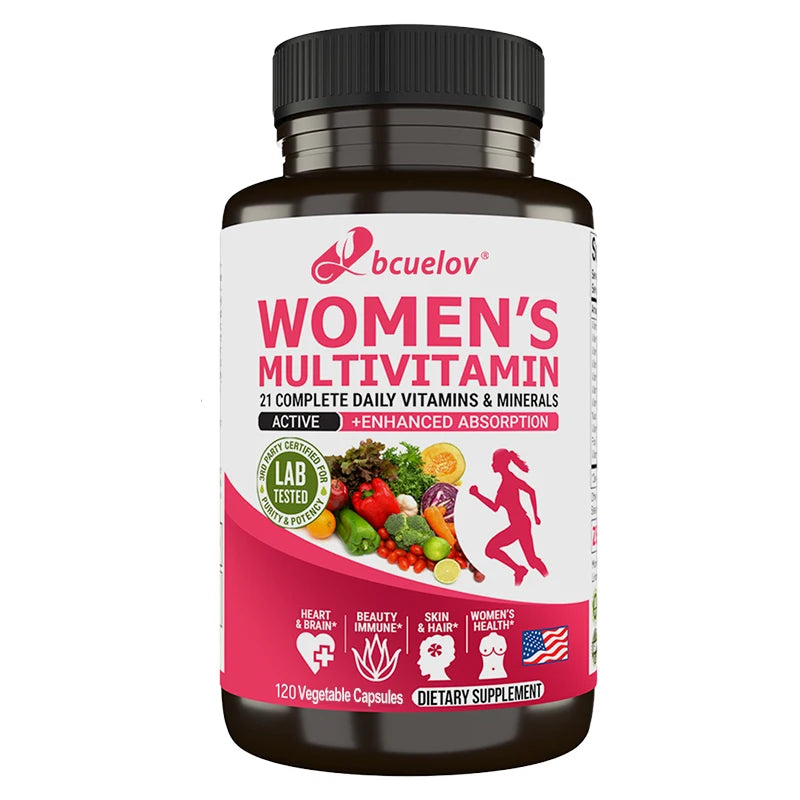 Women's Multivitamin, Supplements Vitamins A, C, D, E, Supports Bone Immune Health