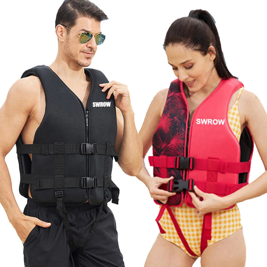 Portable fashion adult children's life jacket neoprene swimming life jacket